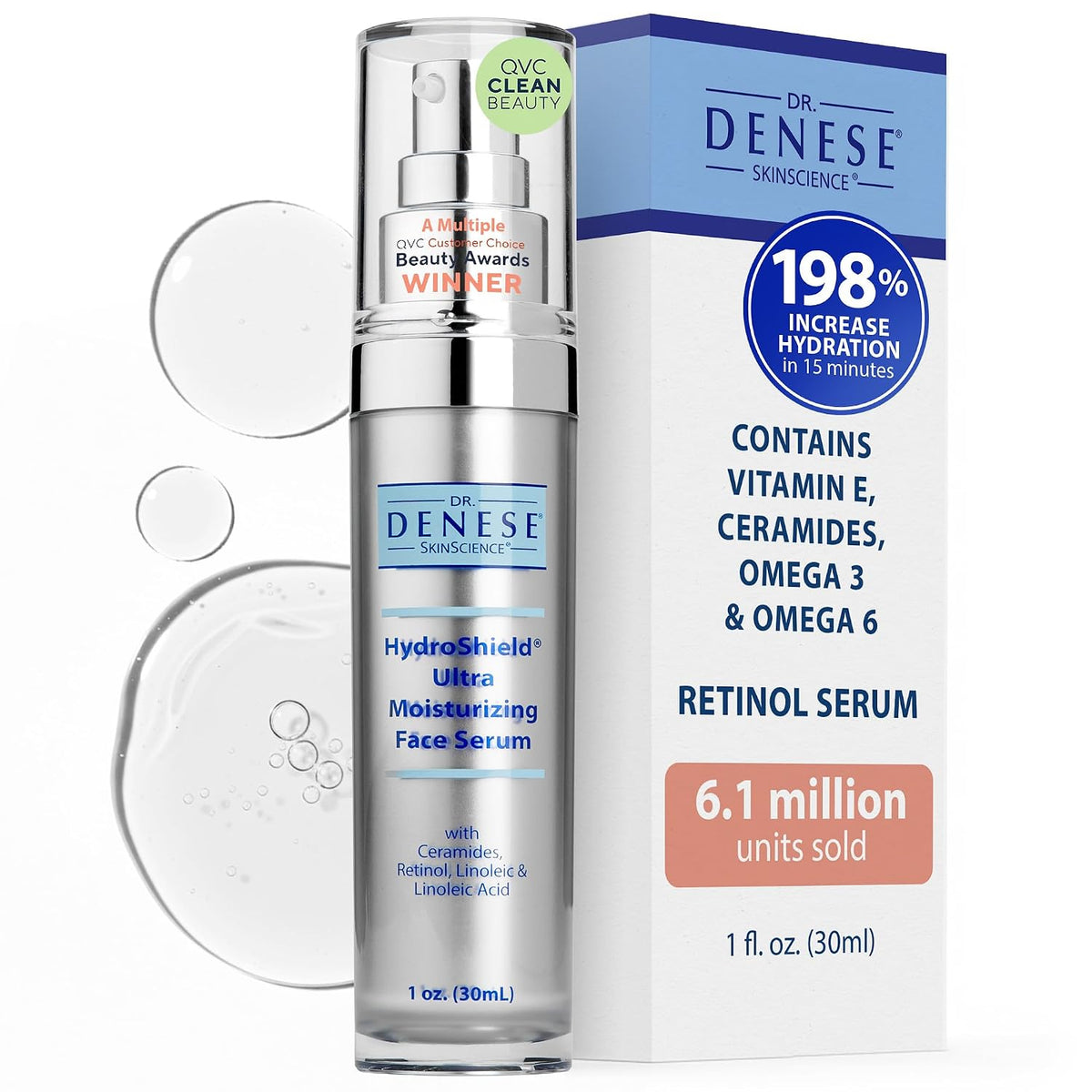 Dr. Denese SkinScience HydroShield - Suero facial ultrahidratante 1...