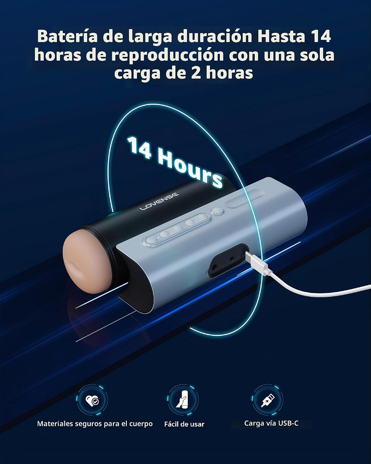 LOVENSE Solace Pro Masturbador automático masculino, máquina de mam...