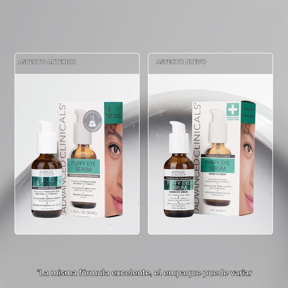 Advanced Clinicals - Suero para ojos hinchados debajo de los ojos |...