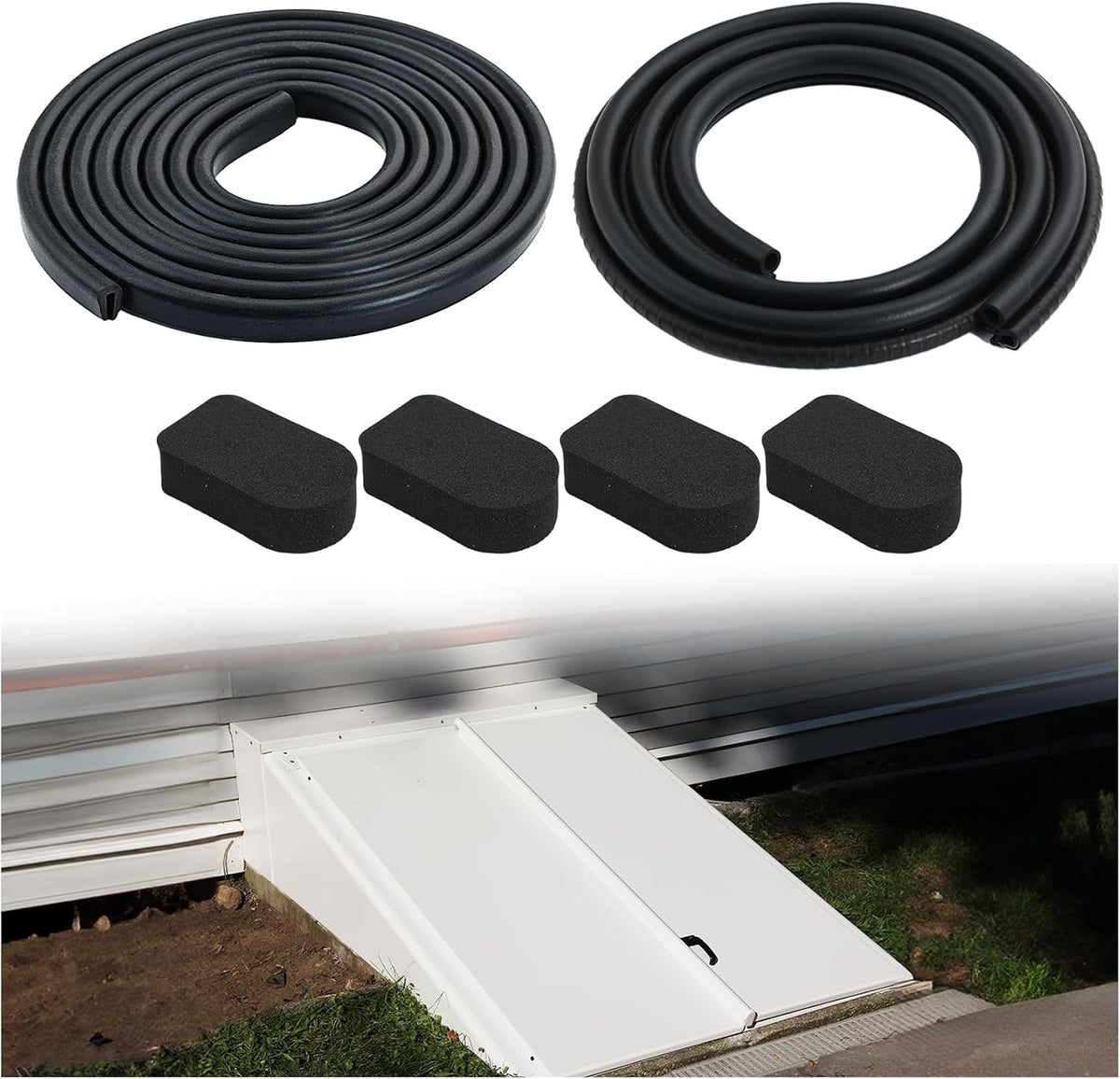 para kit de burletes para puerta de sótano Bilco (4 almohadillas de...