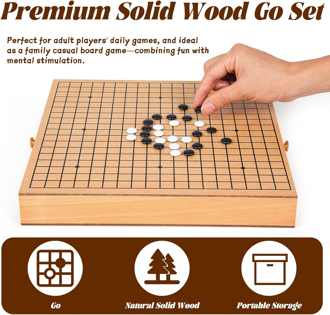 Juego de Mesa Madera Tradicional 12"