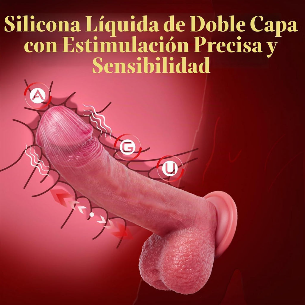 Mrgras Sex Toys Realista Empuje Punto G Consolador Vibrador Pene Co...