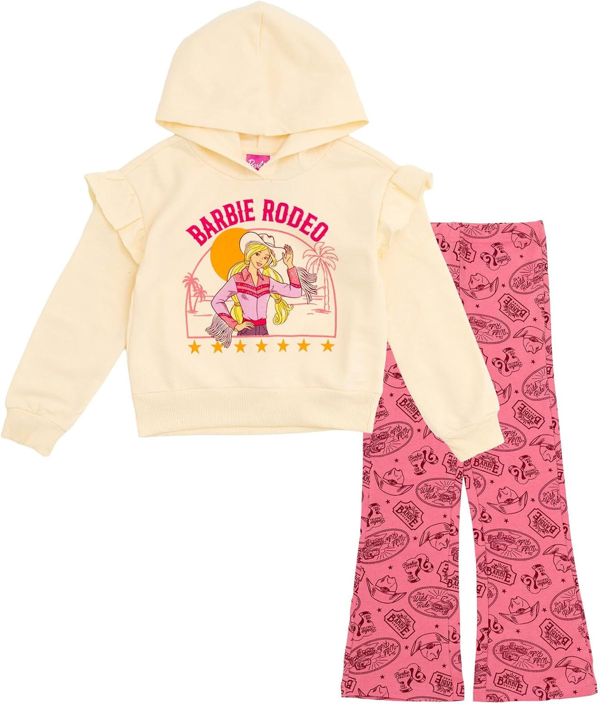 Conjunto de sudadera con capucha de forro polar y leggings para niñ...