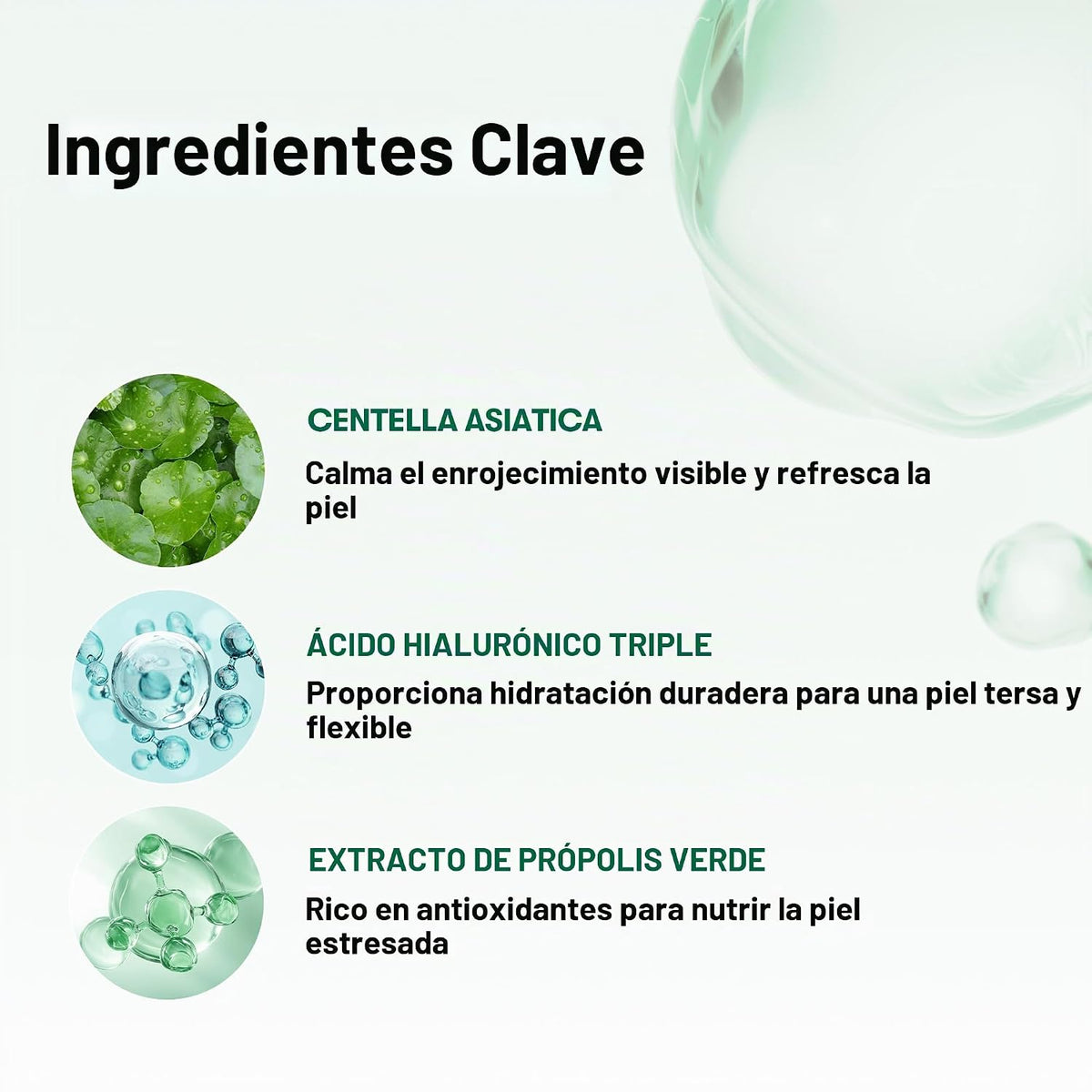 VT COSMETICS CICA Mascarilla calmante diaria, 30 hojas | Para piele...