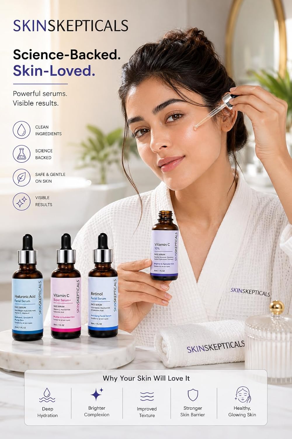 SKINSKEPTICALS Suero facial de retinol 0.3% con niacinamida y ácido...