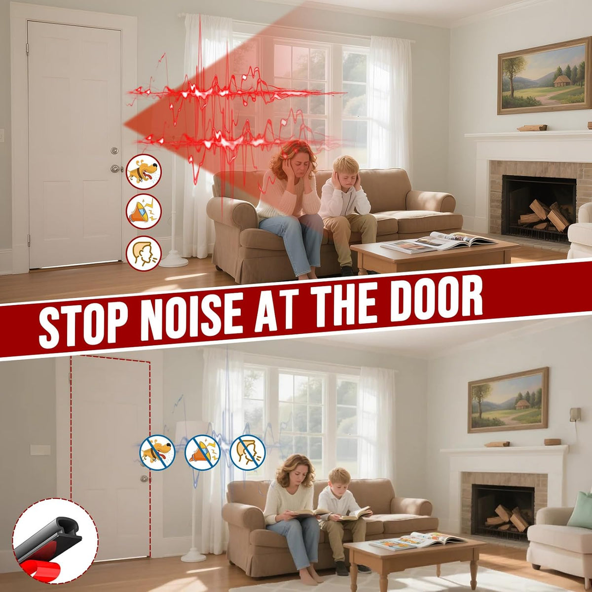 alophoty Burlete para Clima de 40 Pies para Sellado de Puertas - Ti...