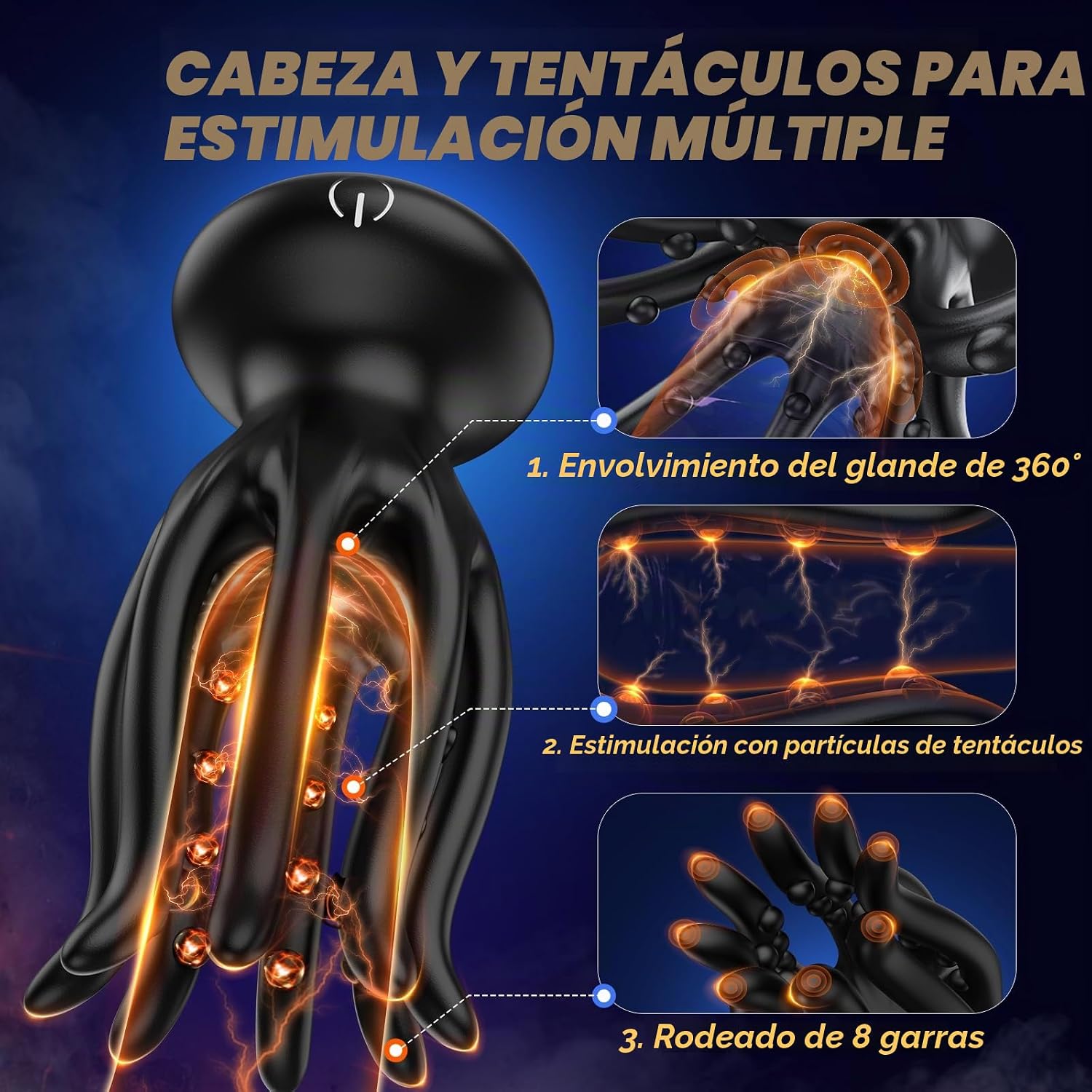 EINSEO - Juguetes sexuales masculinos para hombres, vibrador de pen...