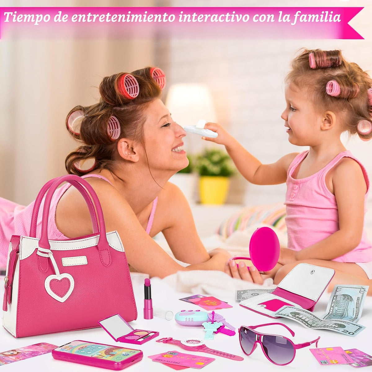 Bolso de juego Officygnet para niña pequeña, juguetes de princesa d...
