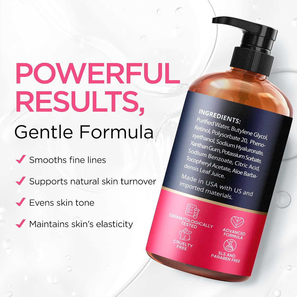 Ember Cloud - Suero de retinol para rostro con ácido hialurónico y...