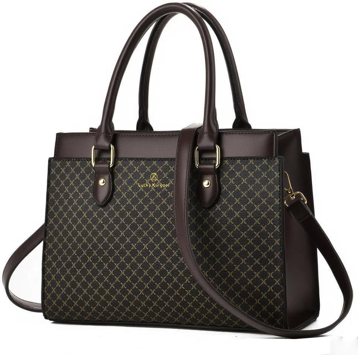 KURGOOL Bolsos de mano para mujer, bolso de mano de cuero de moda d...