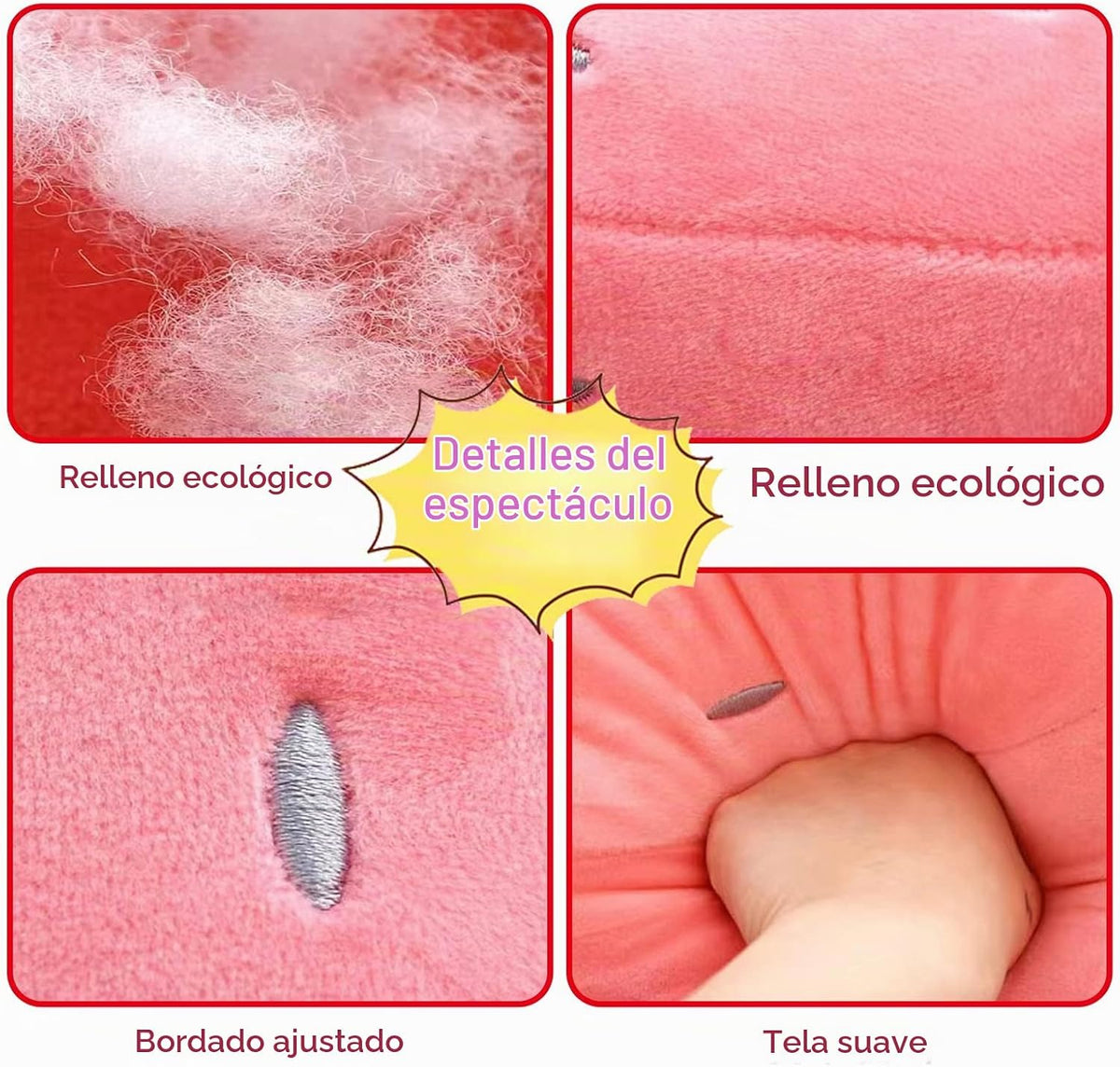 Almohadas de peluche PUXU, de fresa, para niños, súper suaves, para...