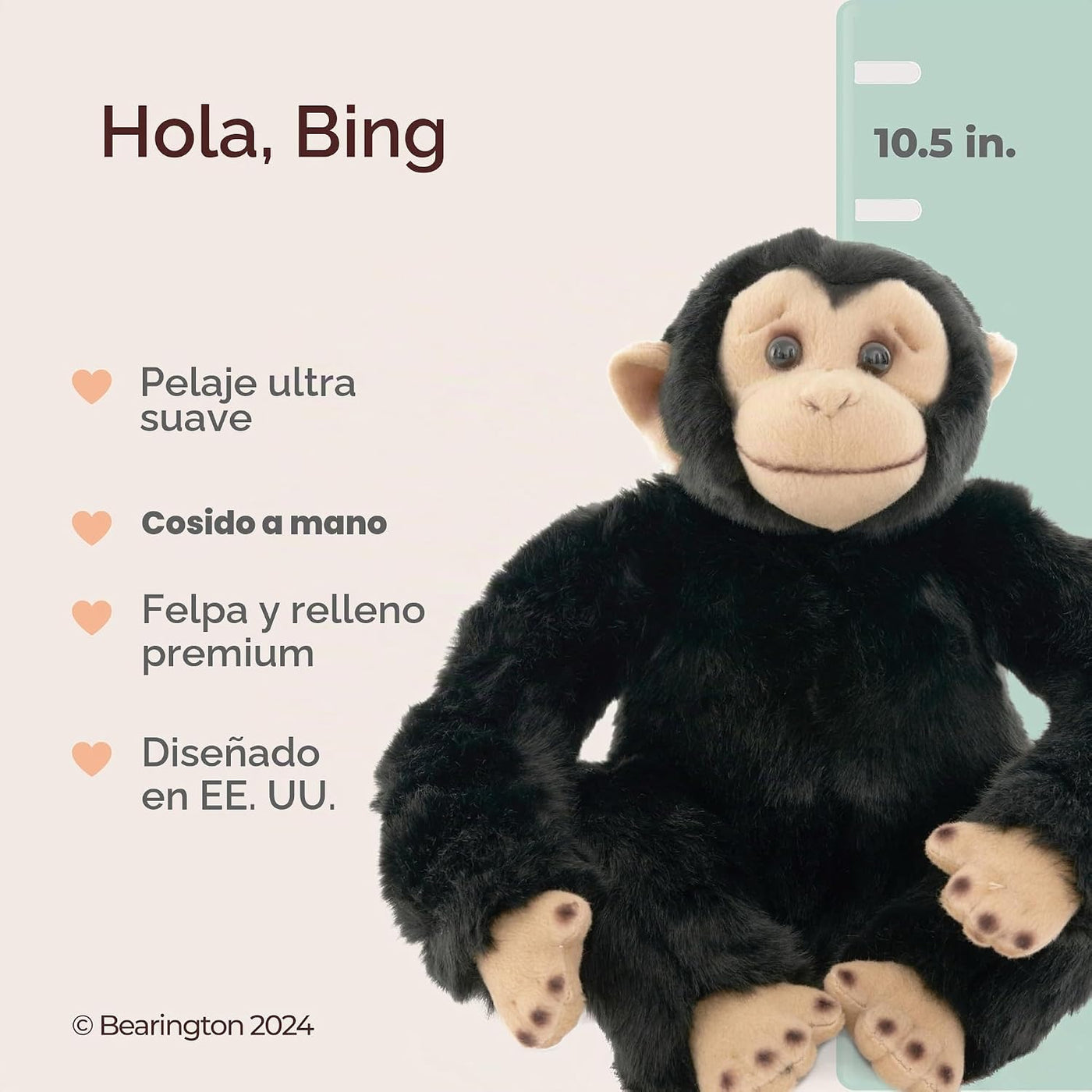 Bearington Bing The Stuffed Monkey Plush \u2013 Juguete de peluche...