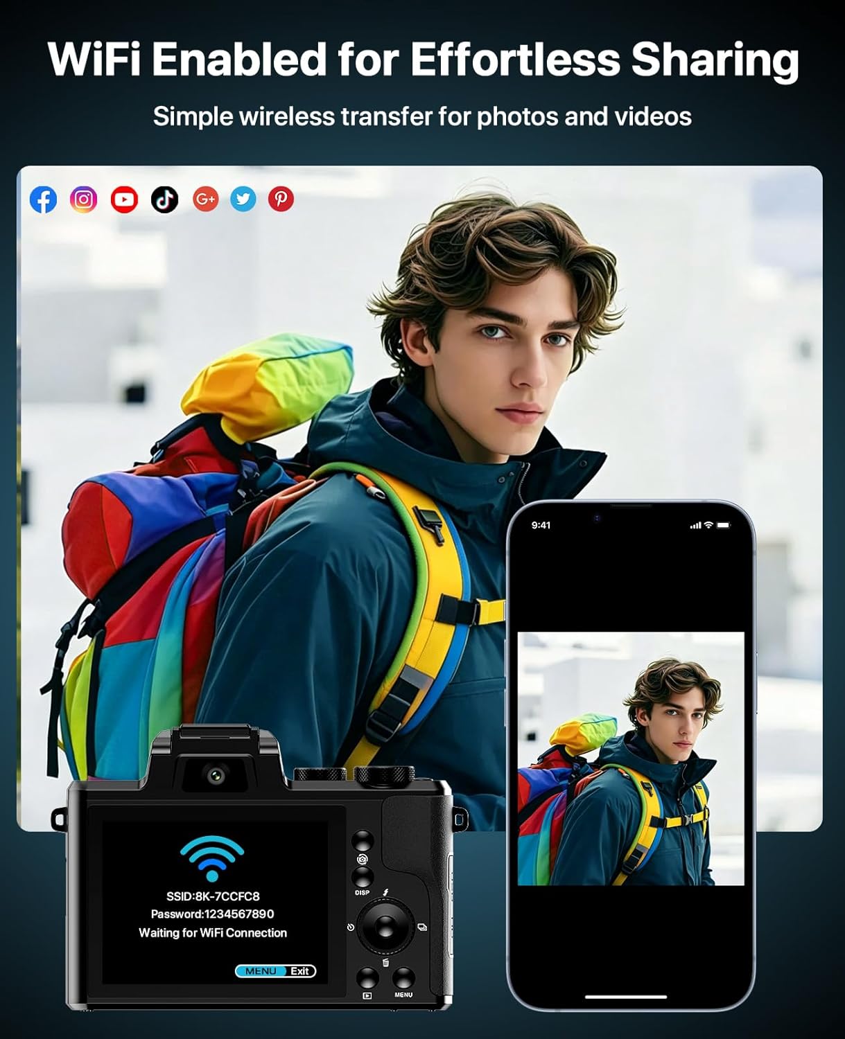 Cámaras digitales 8K para fotografía, enfoque automático 2026 88MP...