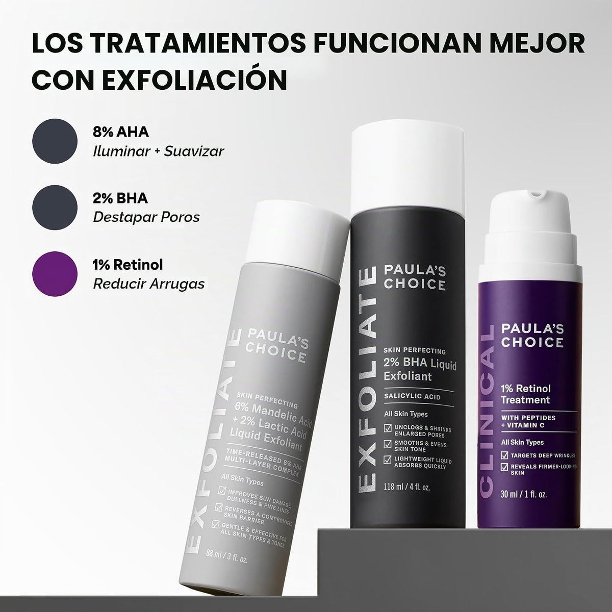 Paula's Choice CLÍNICA 1% Retinol Crema Tratamiento | Suero facial...
