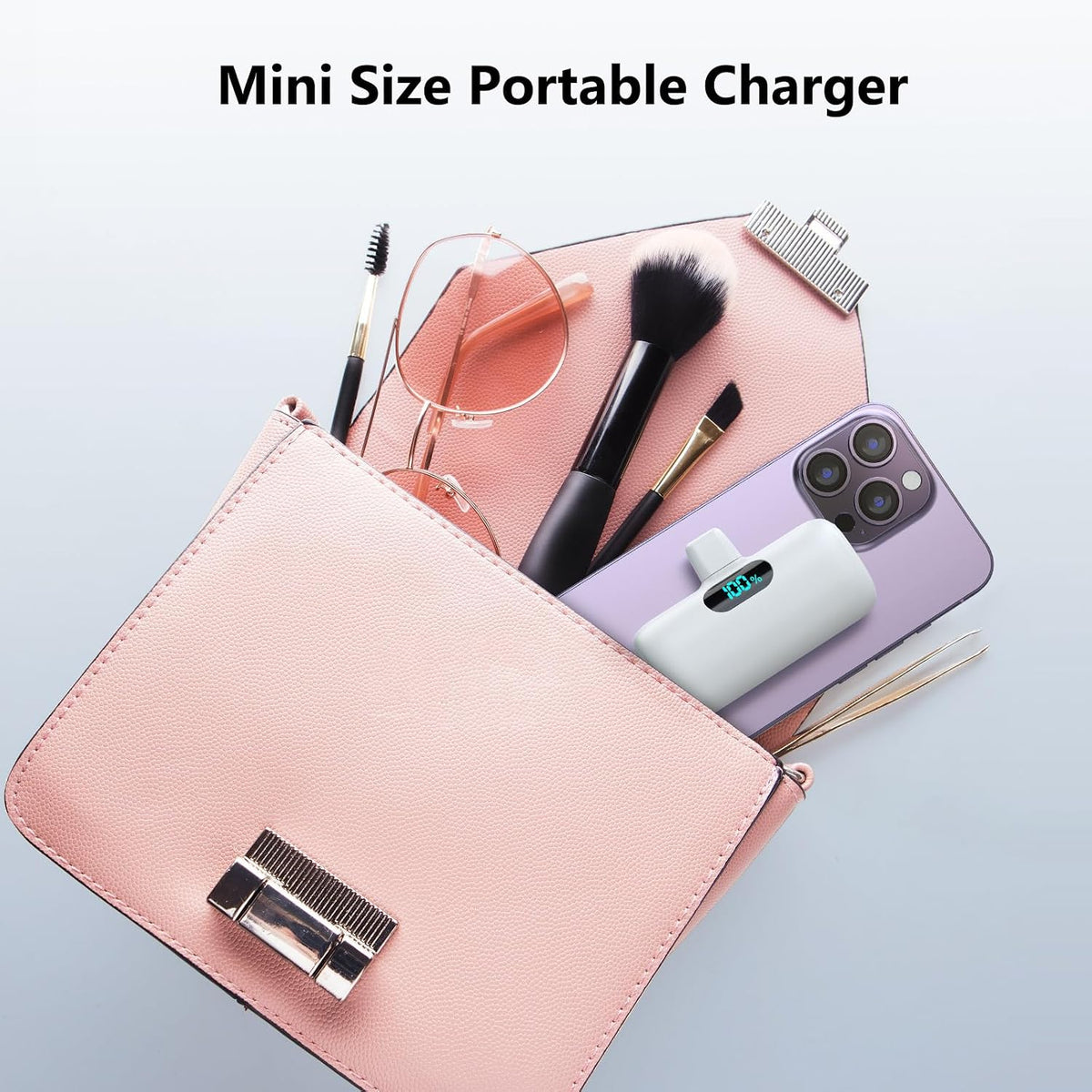 Mini cargador portátil USB C, batería de carga rápida PD de 5000 mA...