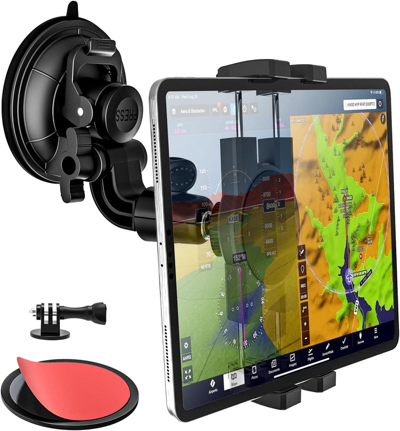 YOOZ Soporte para tablet de cabina de aviación con ventosa [ventosa...