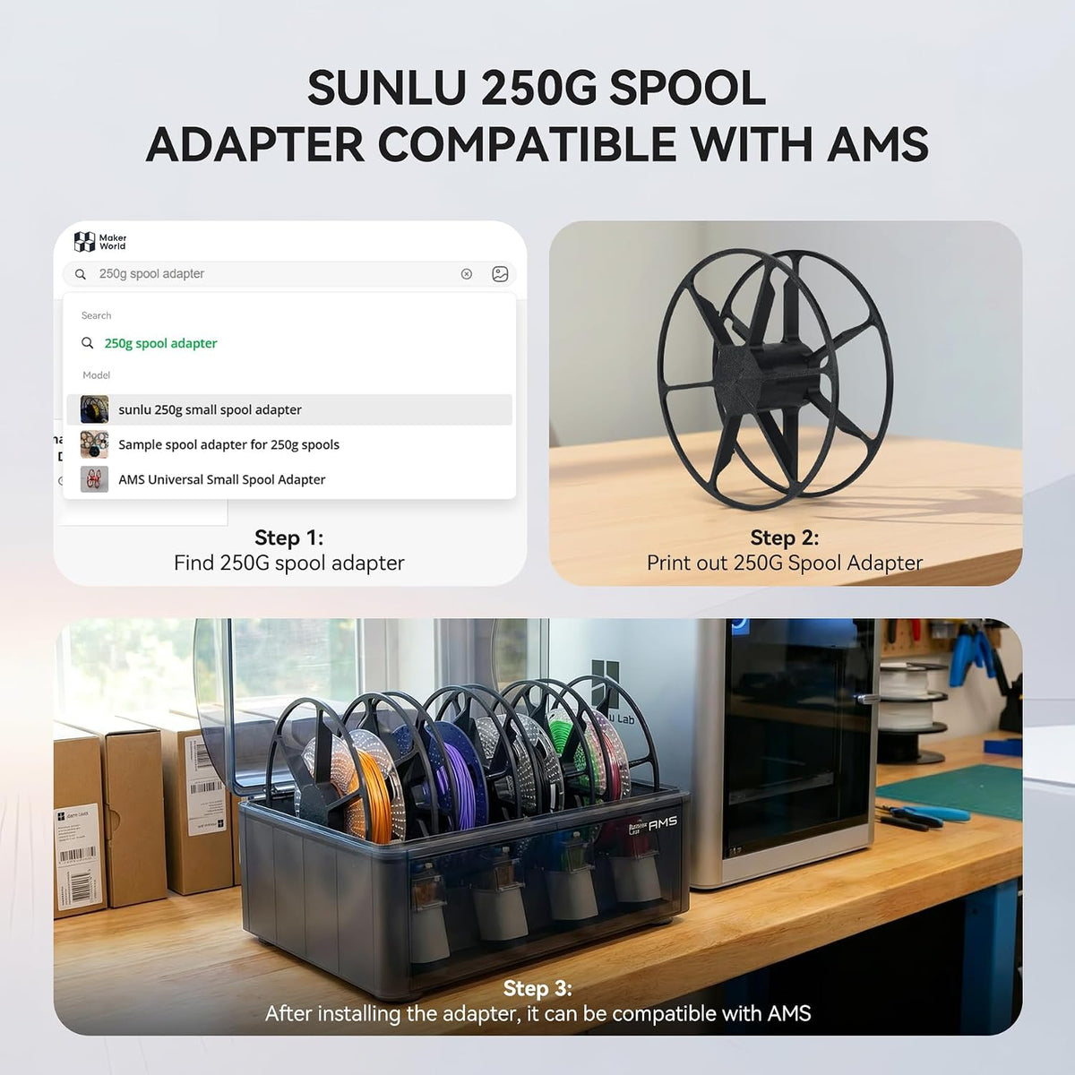 SUNLU Filamento de impresora 3D PLA+2.0, paquete multicolor, 8 colo...