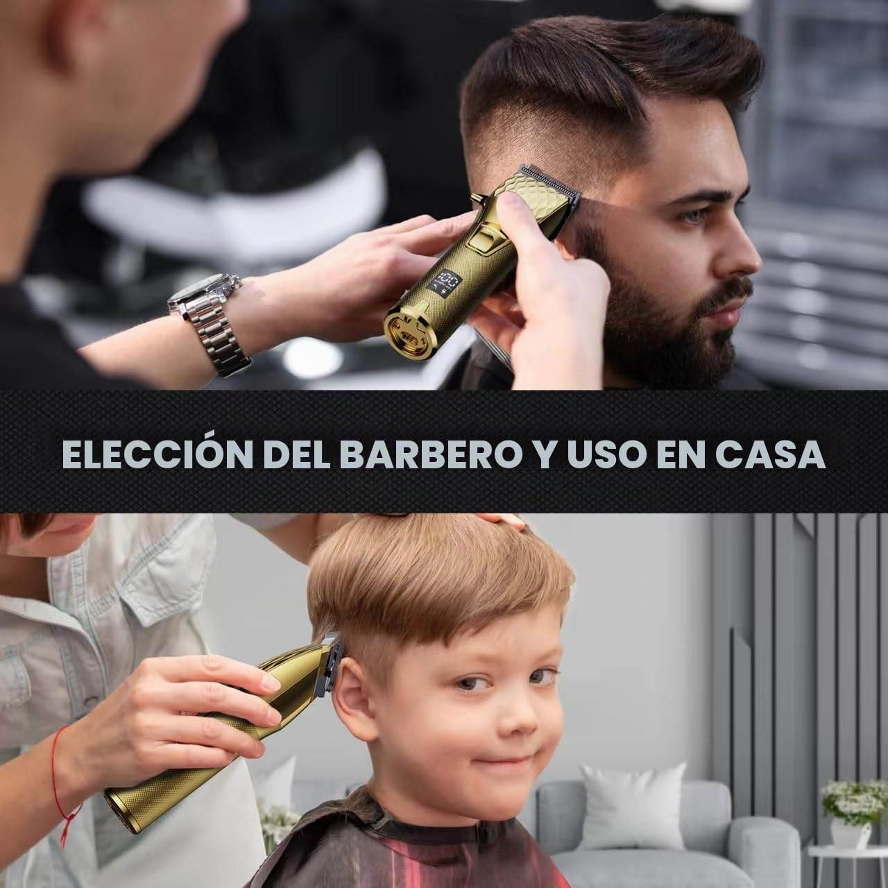 FADEKING Cortapelos profesional para hombres, cortapelos inalámbric...