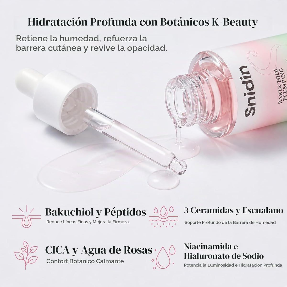 Snidin Sérum Bakuchiol - Retinol Natural Alternativo Cuidado de la...