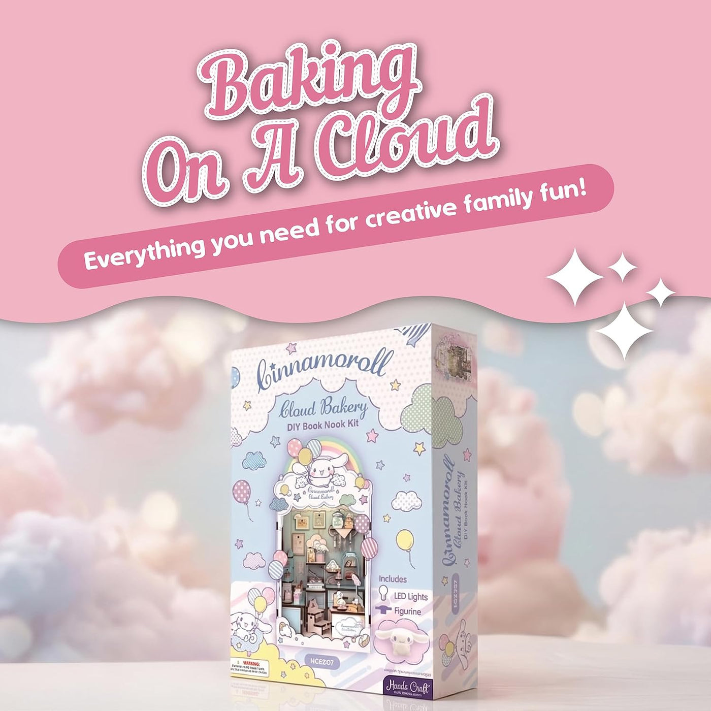 Hands Craft Cinnamoroll Cloud - Kit de rincón de libro de panadería...