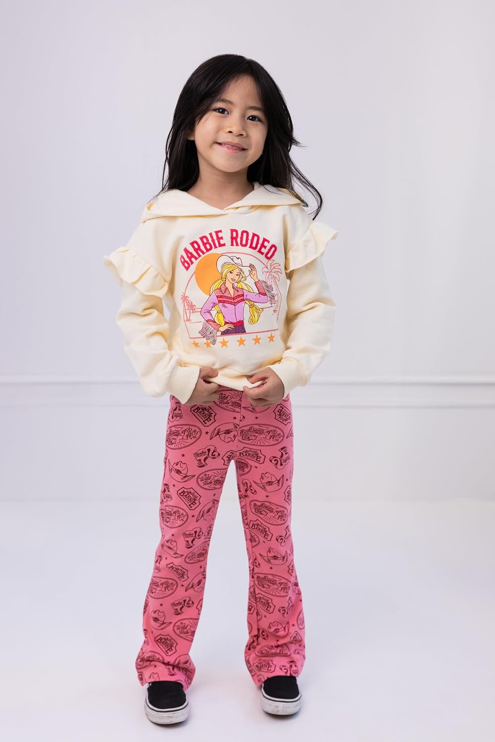 Conjunto de sudadera con capucha de forro polar y leggings para niñ...