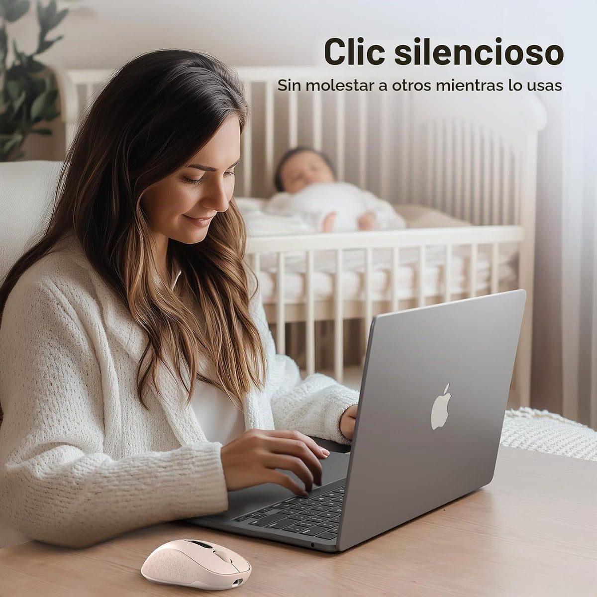 XBG B15Pro Ratón Bluetooth inalámbrico trimodo con pantalla LED par...