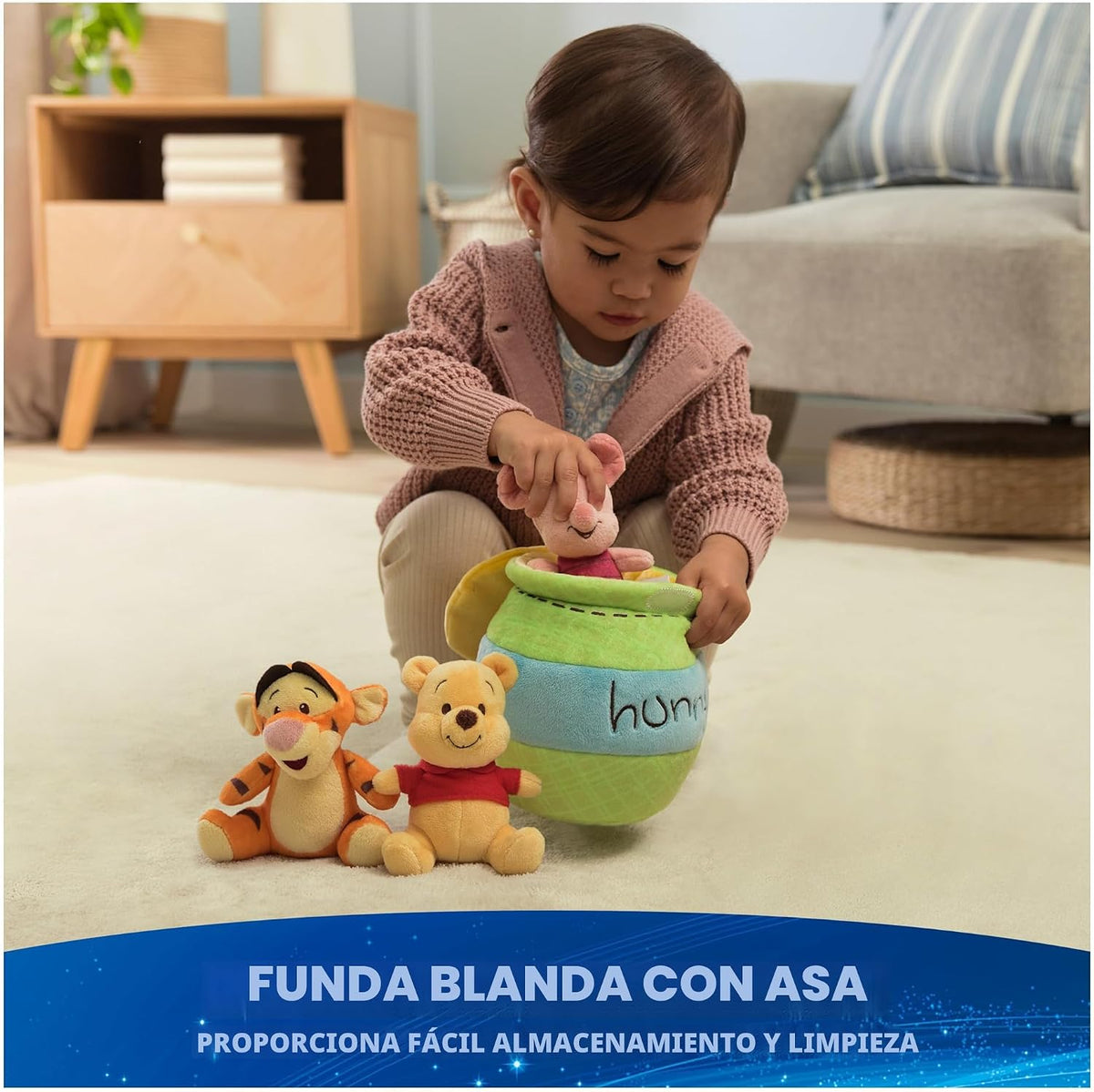 GUND Disney Winnie the Pooh - Juego de 4 piezas de juguetes sensori...