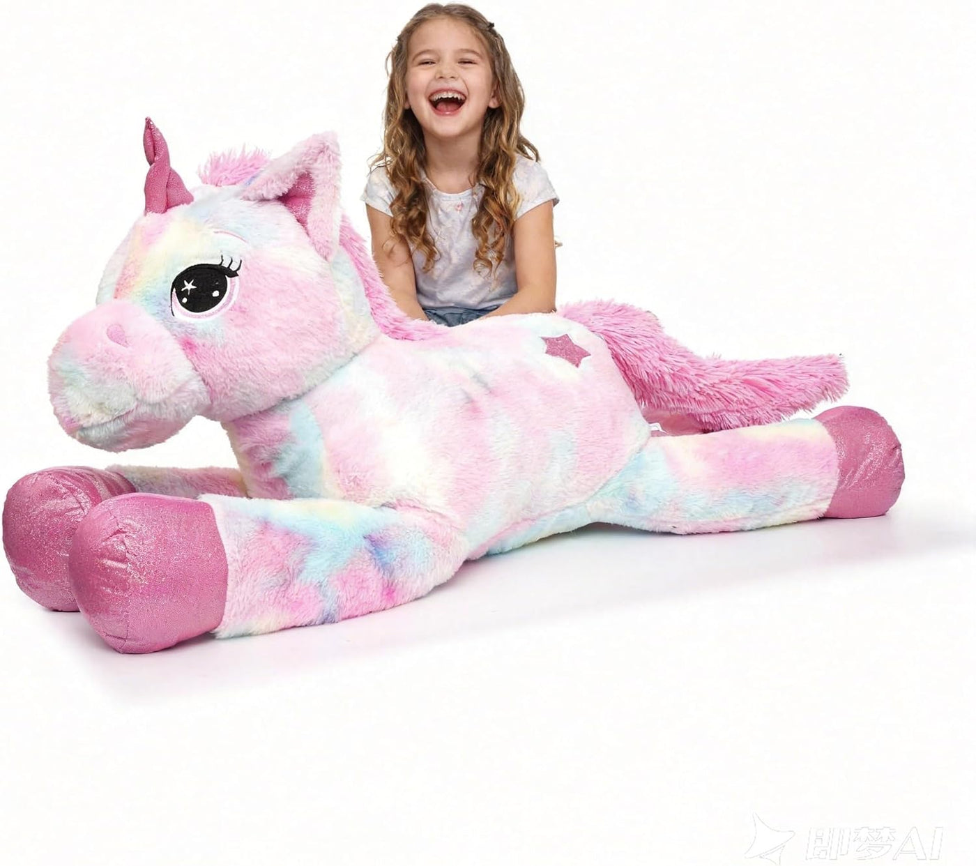 LELELONG Juguetes gigantes de unicornio de peluche para niñas de 4,...