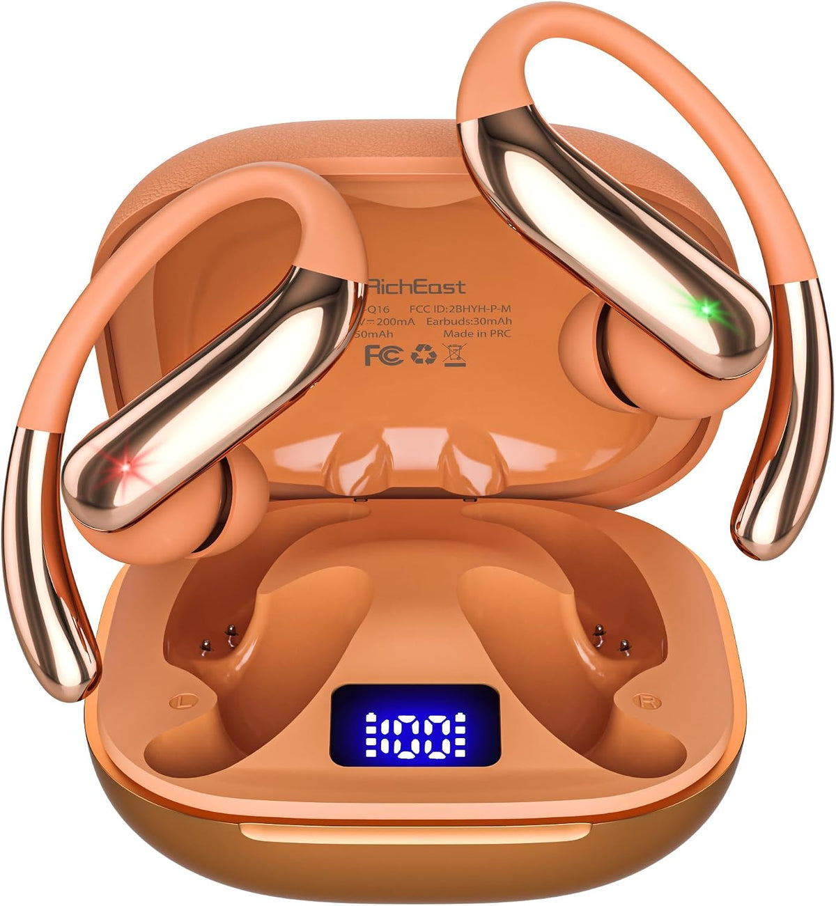 RichEast Auriculares inalámbricos con cancelación activa de ruido,...
