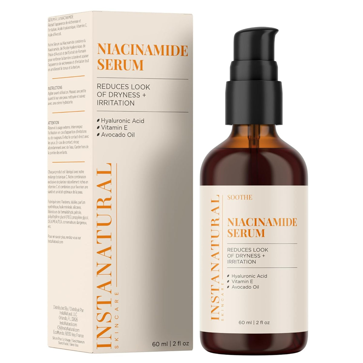 Suero facial 5% niacinamida, vitamina B3, hidratente y antienvejeci...