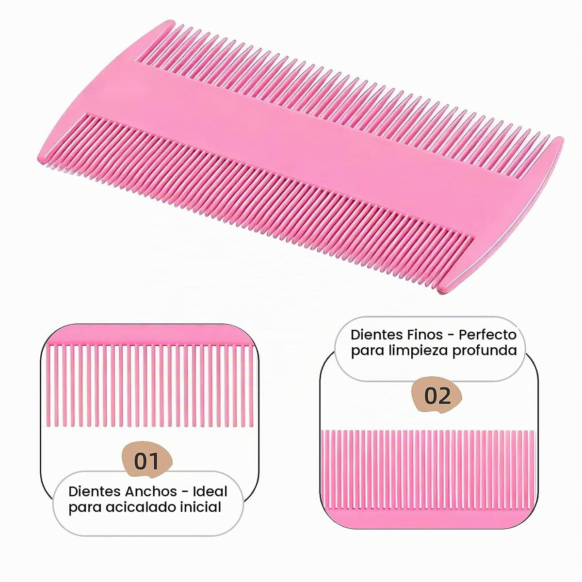 MEDUWEDU Juego de 5 peines para pulgas y piojos para gatos, perros...
