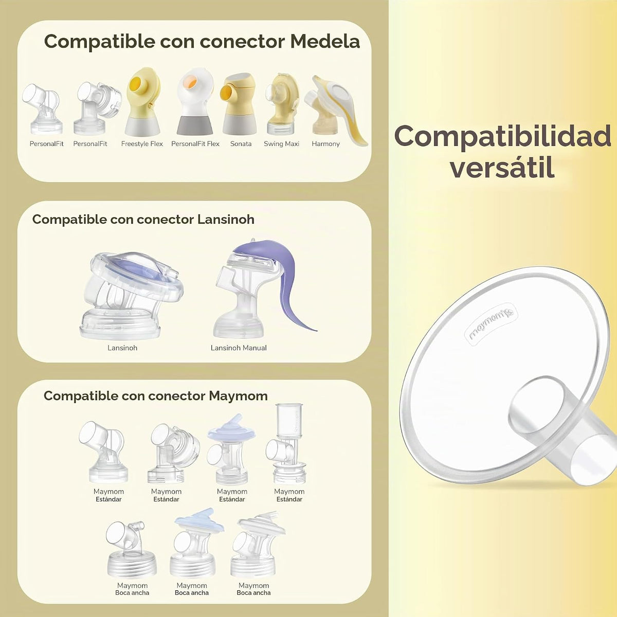Maymom MyFit Crater Series - Protector de pecho pequeño de 0.512 in...