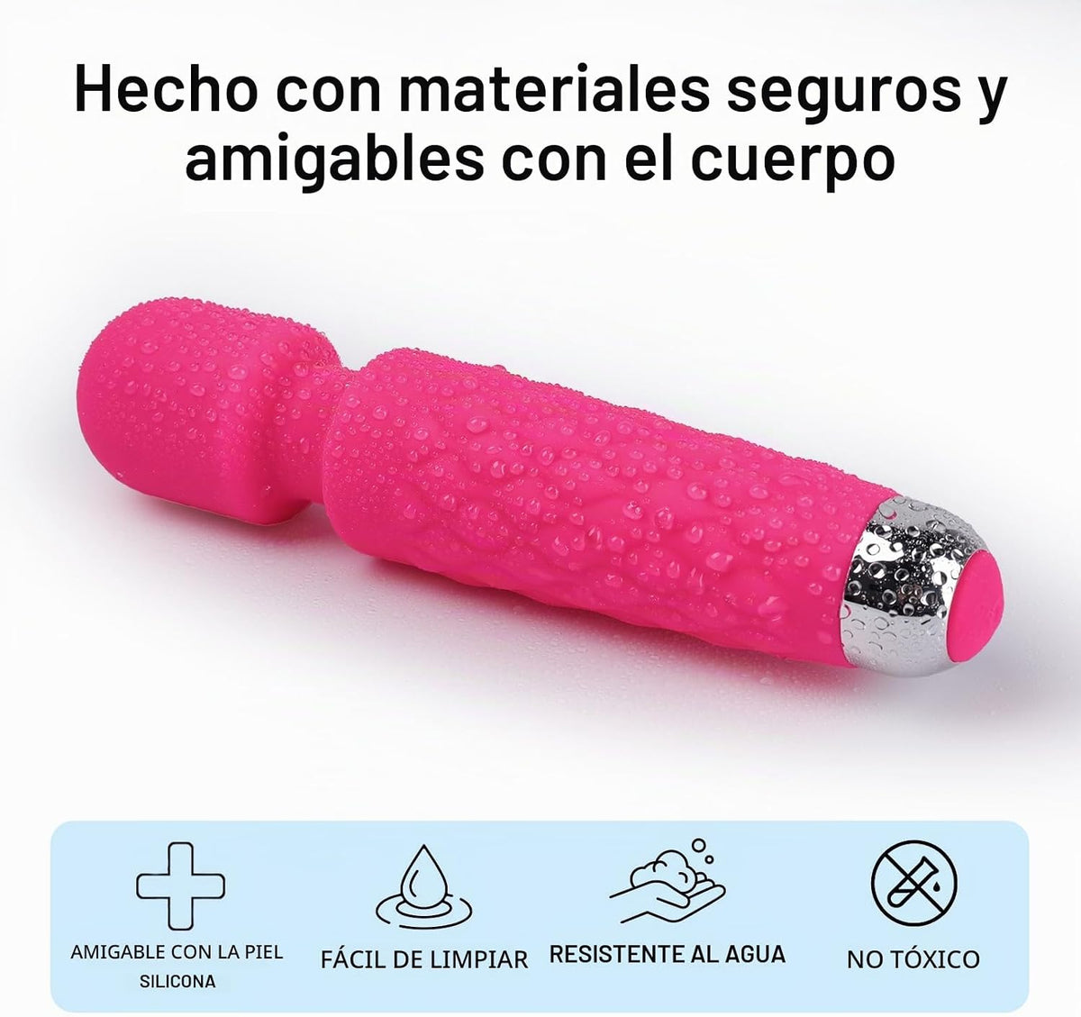 Tokomes Masajeador de mano, masajeador vibratorio recargable inalám...