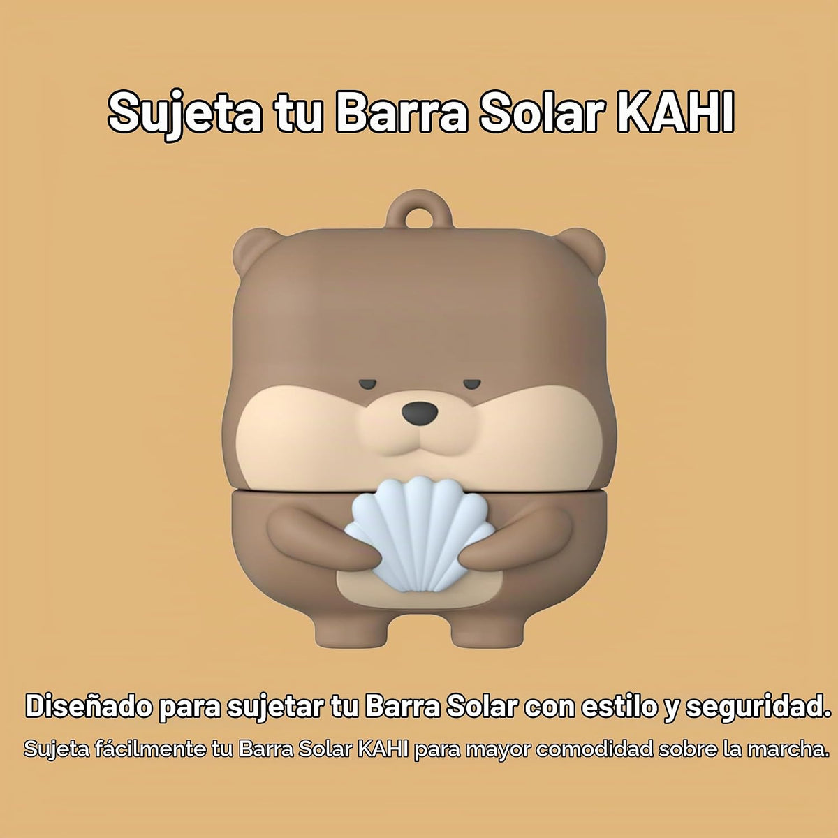 KAHI Airy Fir Sun Stick S - SPF 50+ con llavero de silicona nutria...