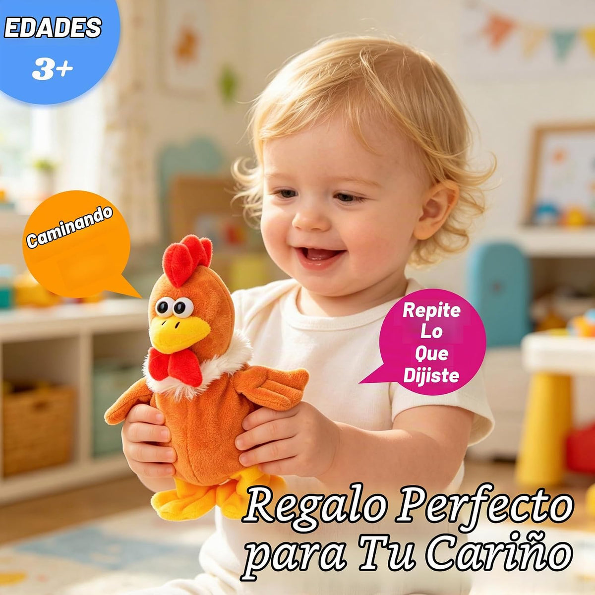 Hopearl Talking Chicken repite lo que dices Walking Chick juguete a...