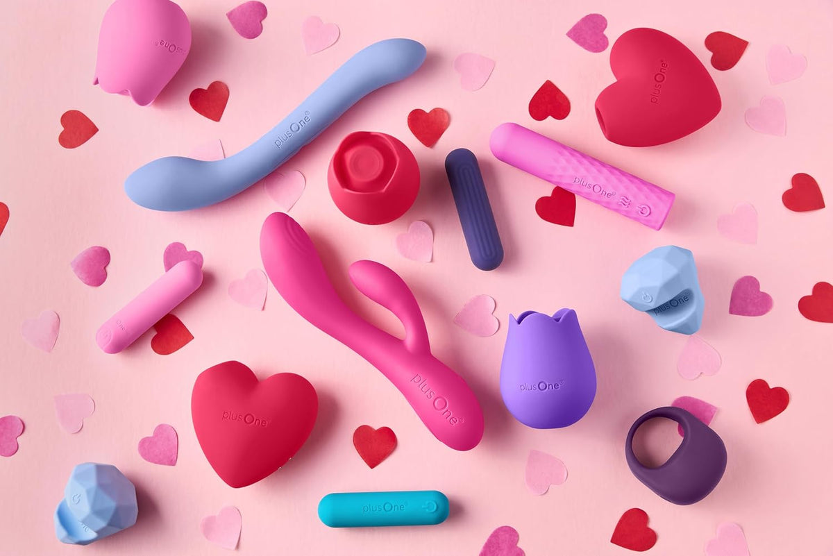 plusOne Rose Toy Vibrador para mujer, estimulador de pezón y clítor...