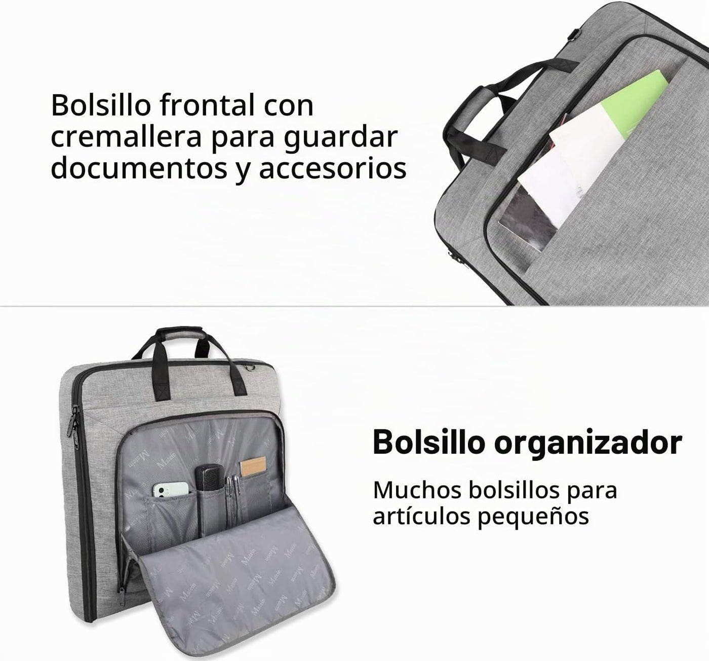 MATEIN Bolsas de ropa de mano para viajes, bolsa colgante resistent...