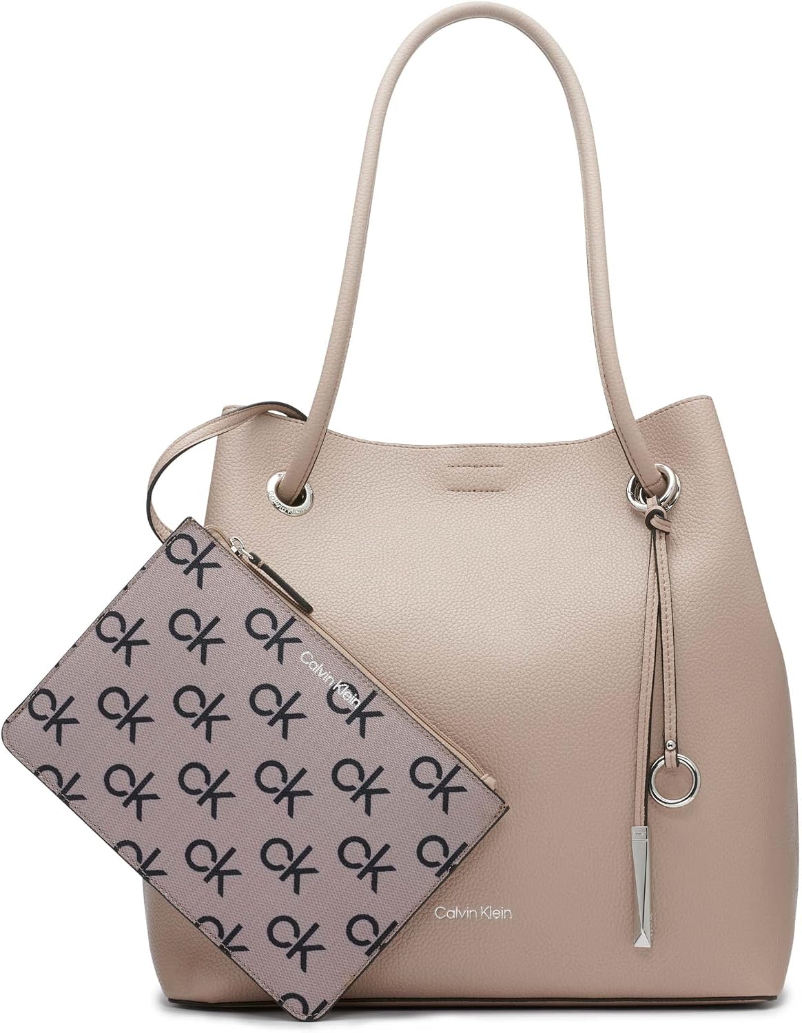 Calvin Klein Gabrianna Bubble - Bolso llave Norte\/Sur de piel sint...