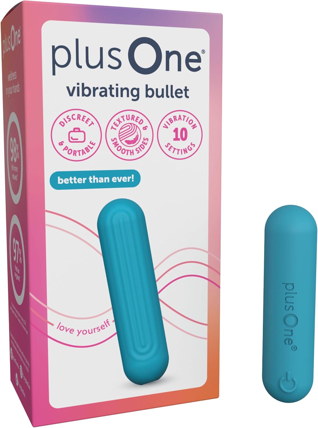 plusOne Vibrador bala para mujer, mini vibrador, silicona segura pa...