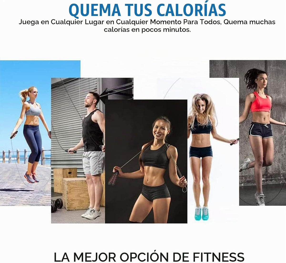 Redify Cuerda de saltar, cuerdas de saltar para fitness, para mujer...