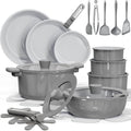 CAROTE Juego de utensilios de cocina de cerámica de 27 piezas, olla...