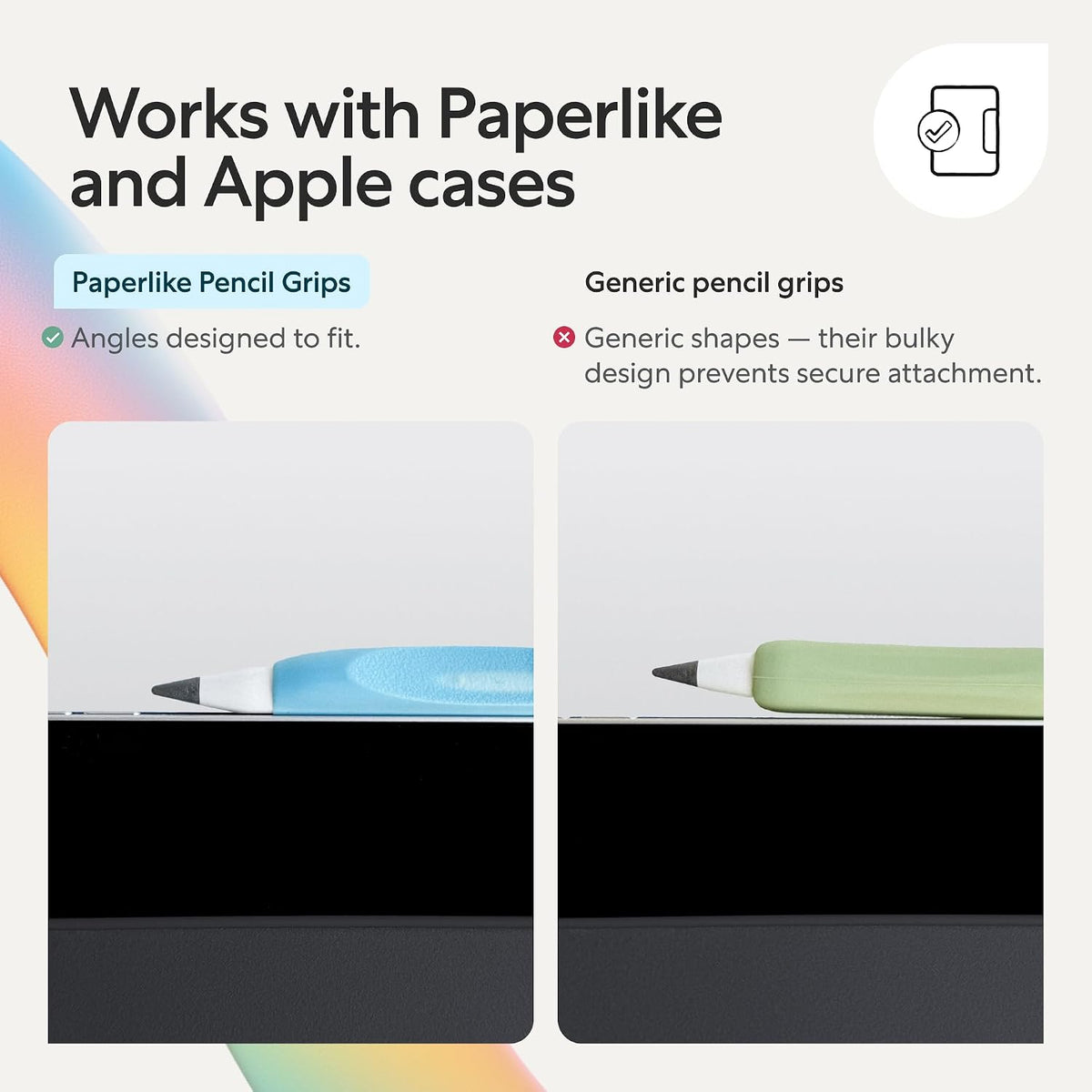 Empuñaduras Paperlike® para Apple Pencil de 1.ª y 2.ª generación, U...