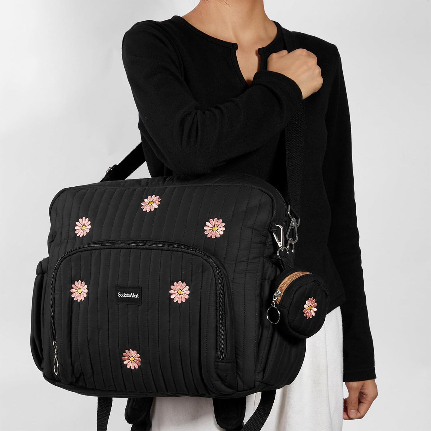 GOBABYMART - Mochila para pañales con cambiador, bolsa de viaje par...