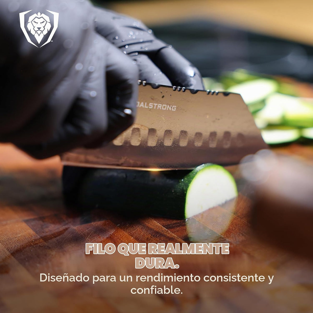 Cuchillo Santoku Dalstrong - 7 pulgadas - Serie Valhalla - Acero de...
