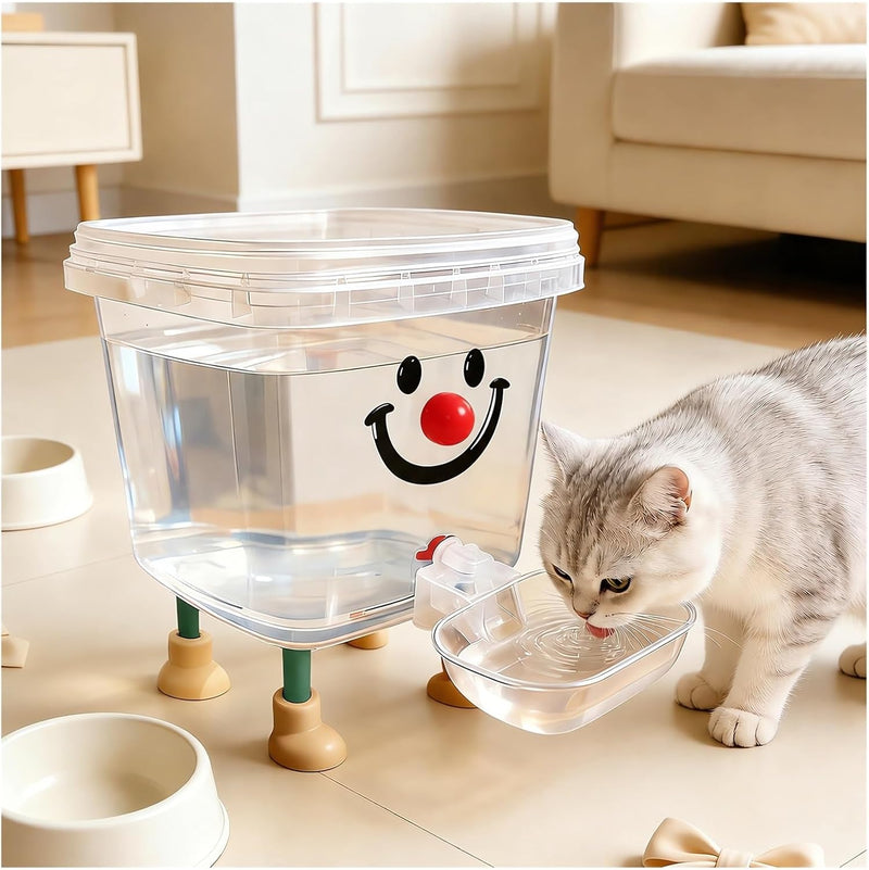 Dispensador de agua para mascotas con gran capacidad, para gatos y...