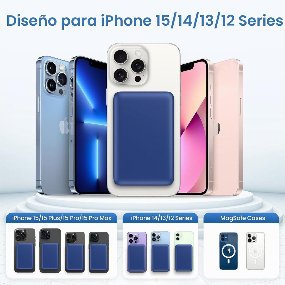 Cargador portátil magnético de 10800 mAh para batería Magsafe, banc...