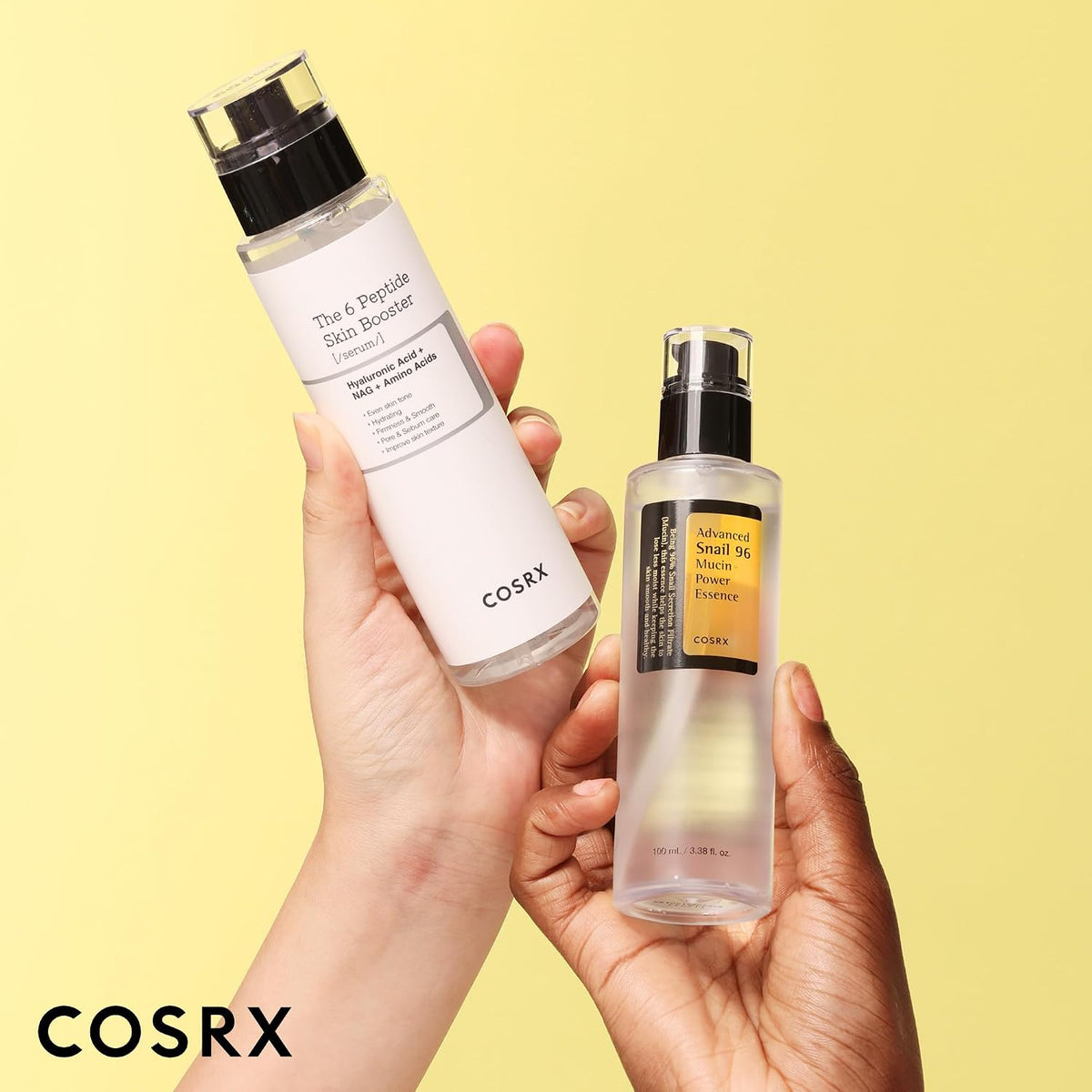 COSRX Snail Mucin - Juego de refuerzo de péptidos al 96%, set de re...