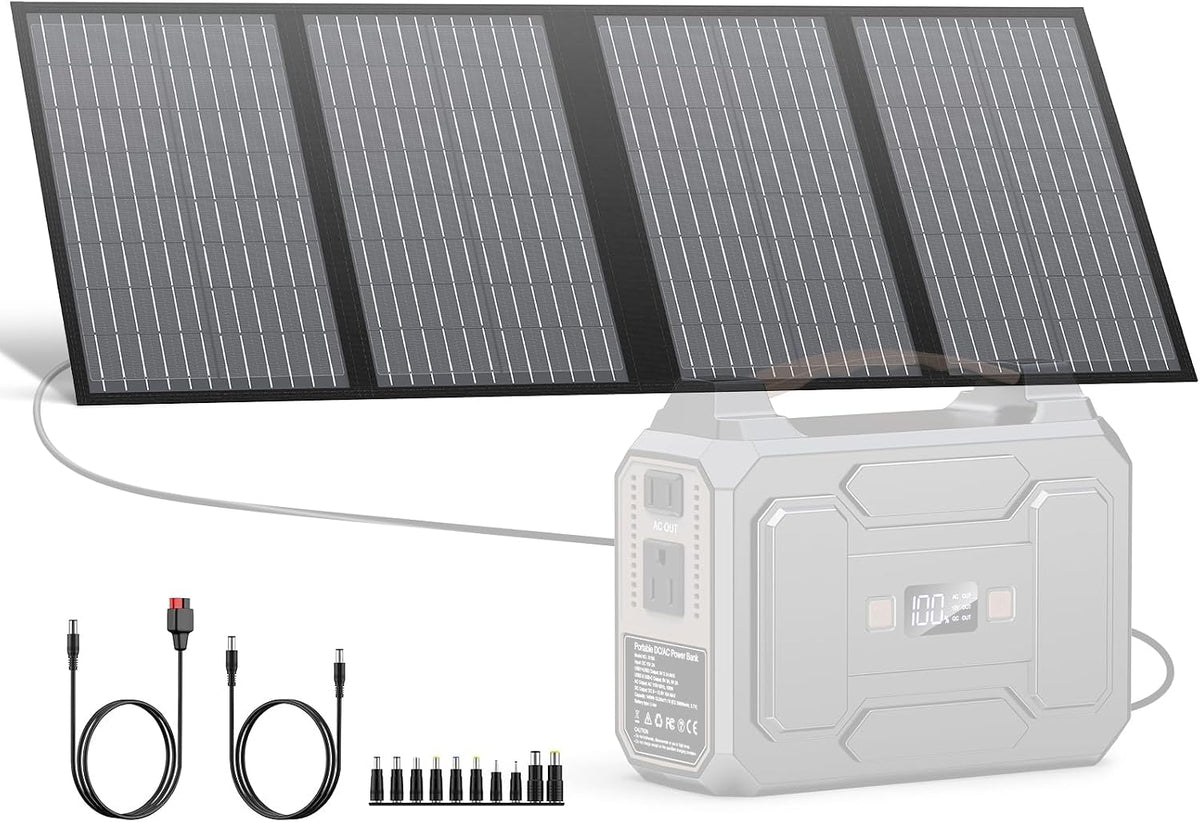 Los paneles solares portátiles 60W, cargador plegable del panel sol...