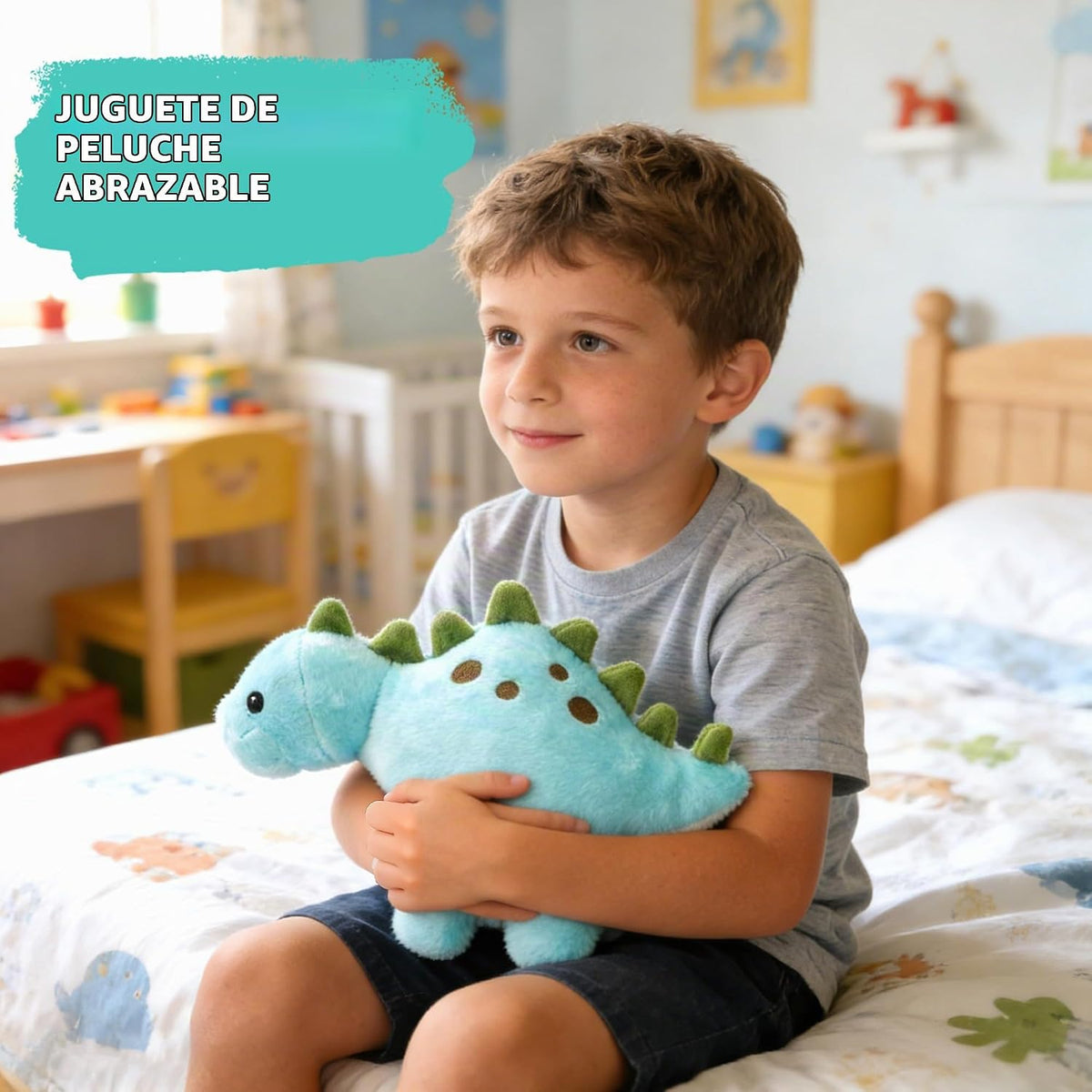 BenBen Animal de peluche de dinosaurio, juguetes de peluche de dino...