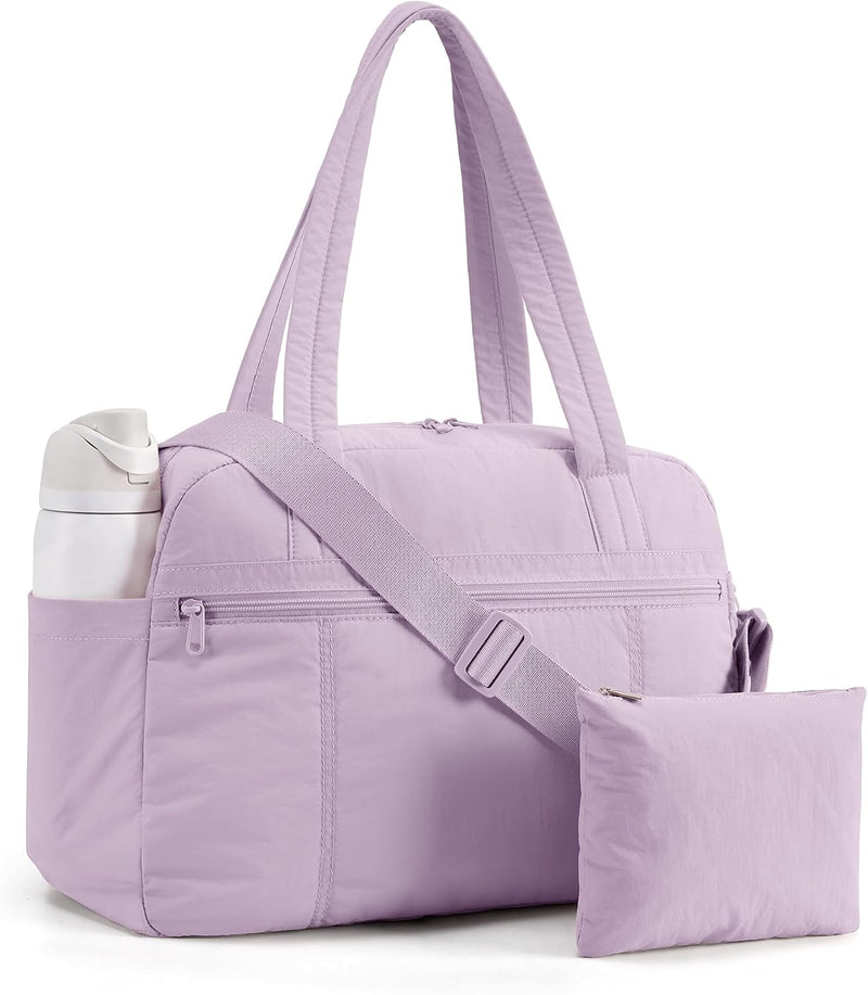 LIGHT FLIGHT Bolsa de gimnasio para mujer, bolsa de viaje ligera pa...